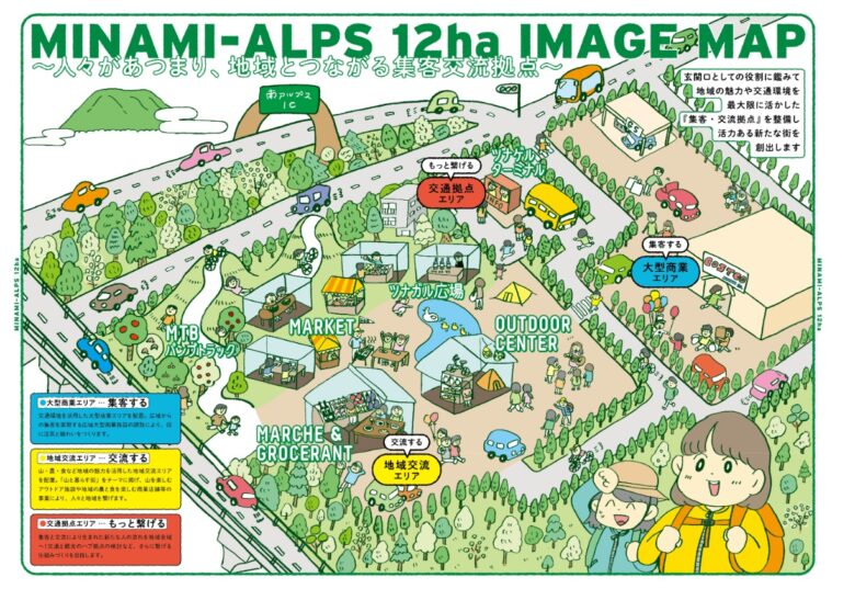 南アルプス市発表　コストコ南アルプス倉庫店 イメージマップ